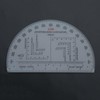 MONOJLY Protractor Military Protractor Coordinate Scale for Topographical Map Reading