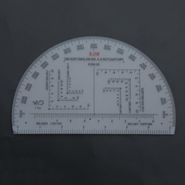 MONOJLY Protractor Military Protractor Coordinate Scale for Topographical Map Reading and Land Navigation Map Reading Ruler