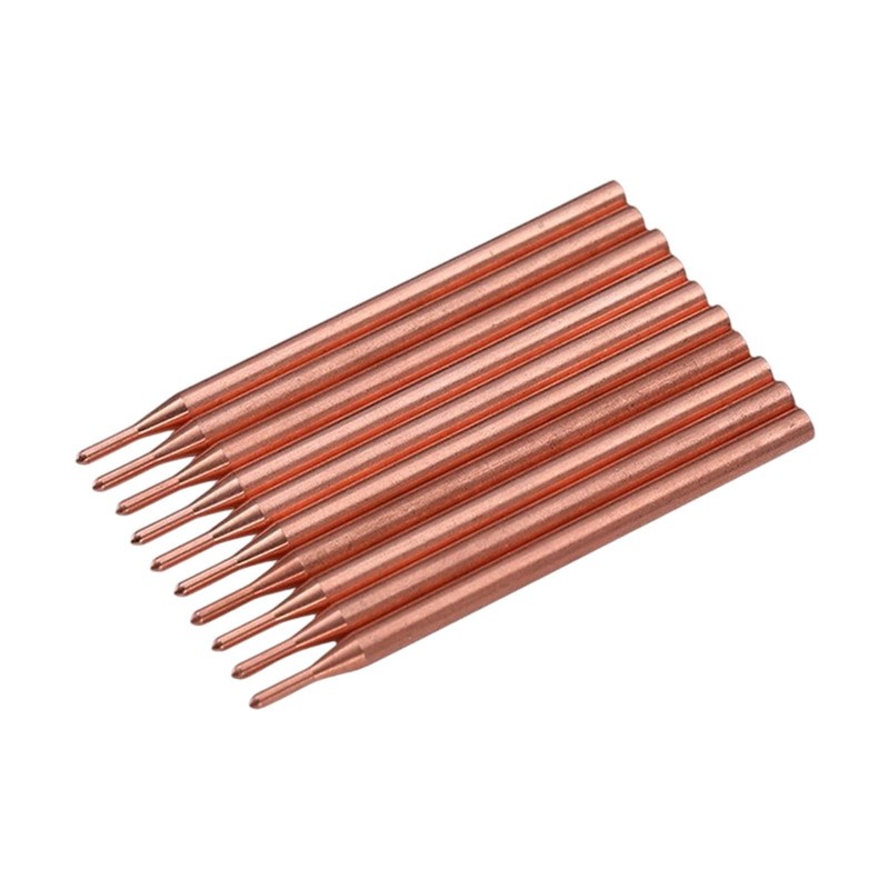 Folpus 10 Pieces Spot Welding Pin Soldering Tips Copper Tool