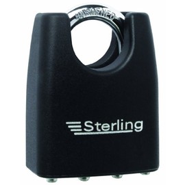 Sterling LPL142C 45mm Double Locking Laminated Padlock with Closed Shackle, Black