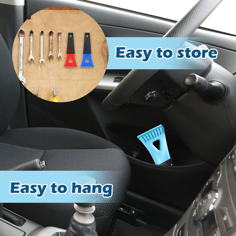 18 Pcs Plastic Ice Scrapers for Car Freezer Frost Remover