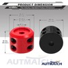 AUTMATCH Winch Cable Hook Stopper (2 Pack), Silicone Rubber Winch