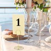 TecUnite 3.35 Inch Gold Table Number Holder Wire Place Card