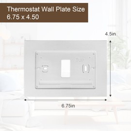F61-2663 Wall Plate for Sensi Wi-Fi Programmable Thermostat, White Smart Thermostat Wall Plate Cover - 1 Pca