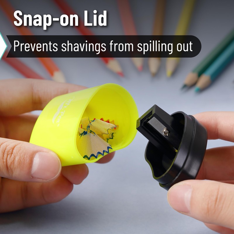 Mr. Pen- 24Pcs Pencil Sharpener Manual, Small Dual Hole Pencil