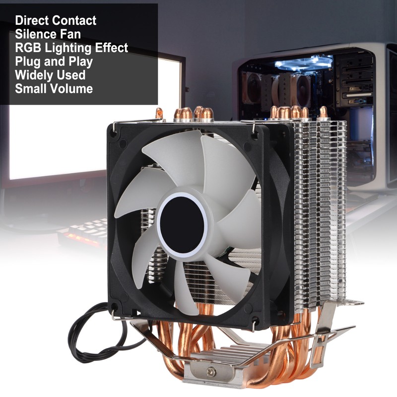 CPU Cooler RGB Lighting Effect Direct Contact Silence Widely Used