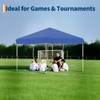10x10 Instant Pop-Up Canopy with 1 Sidewall – Easy 1-Button