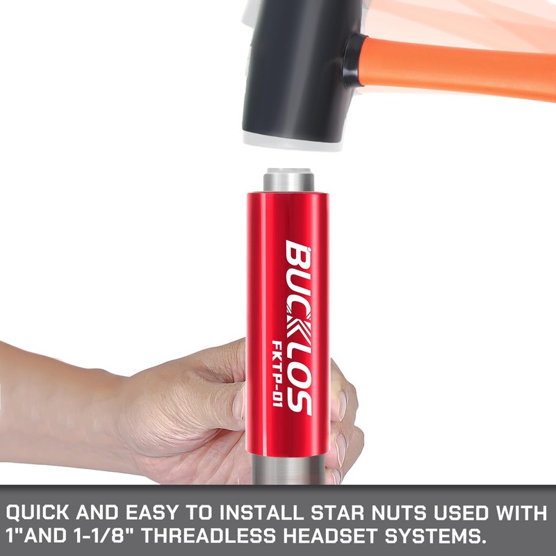BUCKLOS Bike Fork Star Nut Setting Install Tool with Free