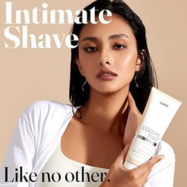 IntiMD Coochy Plus - Crema de afeitar íntima sin fragancia para púbico, línea de bikini, axila y más, sin erupciones, evita quemaduras y golpes de afe