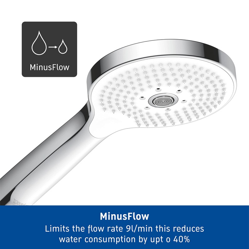 Duravit Universal Shower Head, Handheld Shower Head with 3jet Types