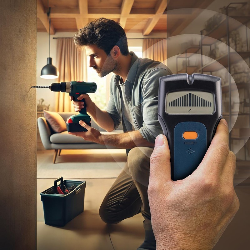 AGT Cable Finder: Multifunctional 3-in-1 Wall Scanner for Wood, Metal
