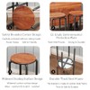 Rukulin Stacking Stools Set of 4, 18" H Backless Round