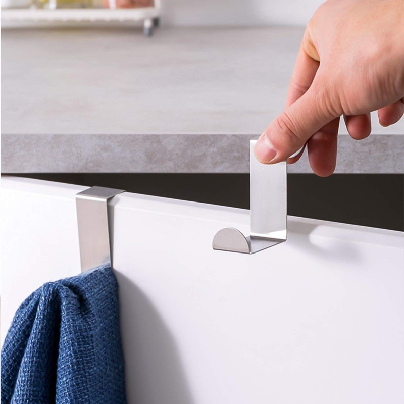 AIEX 6Pcs Over The Door Hooks Over Cabinet Door Hooks