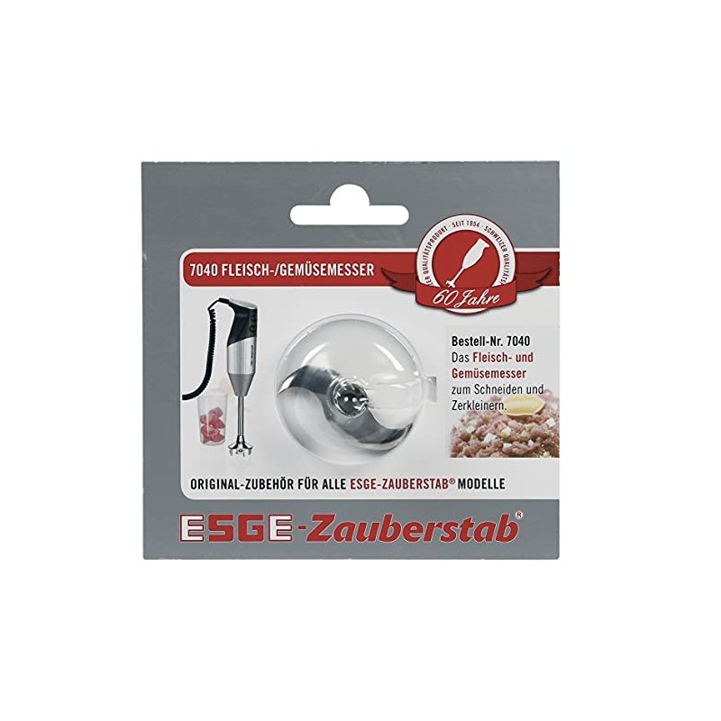 ESGE 7040 Zauberstab Fleisch- und Gemüsemesser, Silber