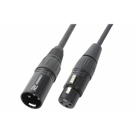 Power Dynamics DMX Cable, PD Connex, 3 Pin Professional XLR Cable with Velcro Fastening, 20 Metre Signal Cable Professional (S/B) Speaker Cable, Male-Female, Speaker Cable, DMX Light Control Cable,