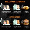 Baker's Friend Breakfast Sandwich Maker, Nonstick Electric Griddle & Grill