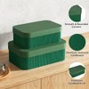 Decorative Storage Boxes Cardboard Organizer Set of 2 for Home