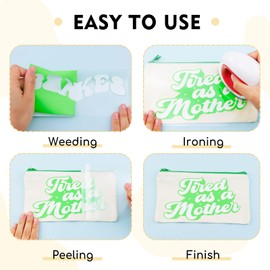 Tintnut Heat Transfer Vinyl White Plotter Film Textile, Flex Film Plotter Textile, Pack of 6, 30 cm x 25 cm