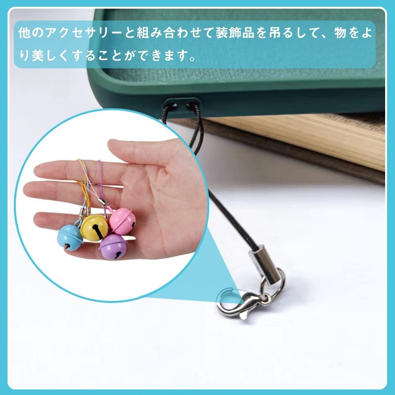 XIAOBUDING Straps with Hooks, Set of 100, Cell Phone Strap,