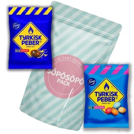 Fazer Tyrkisk Peber Original 150g and Tyrkisk Peber Hot & Sour 150g set SÖPÖSÖPÖ Pack Variety 2 Pack Care Package Treats Gift Basket Boxes Pack