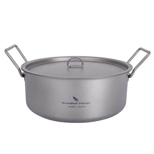 Boundless Voyage Ti2054C Titanium Pot with Lid 8.5 inches (21.5