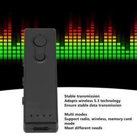 Pocket FM Radio, Bluetooth 5.3 Mini Digital Radio with Strong Reception, 200Mah Rechargeable Stereo Portable Radio with Headphones, Supports Answering Calls