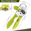 Tin Opener, Lychico 4-in-1 Can Opener Handheld Heavy Duty Stainless