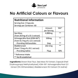 New Leaf Products Irish Sea Moss 120 Capsules