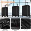 Verdi Luggage 24 Inch Checked - Expandable, Bottom Grip Design,