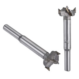 Boxonly 2Pcs Woodworking Hole Opener Drill Bit 20mm+21mm Forstner Drill Bits Tungsten Carbide Wood Hole Saw Hinge Drilling Boring Bit Cutter