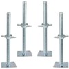 Noliven 4 Pack Screw Scaffolding Jack, 24" Adjustable Scaffold Leveling