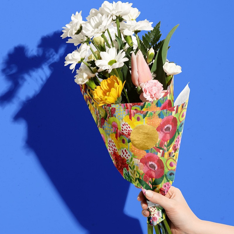 Jillson Roberts Printed Floral Gift Tissue 20" x 30", Collage