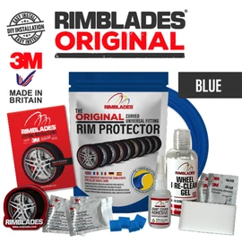 Rimblades rim protection and styling, red, version 2016, alloy rim, guard ring, 13 to 22 inches / 33 to 55.8 cm rim protector, wheel rim sticker, flange protection