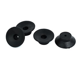 uxcell 47mmx18mm Replacement Foot Pad Black 4pcs
