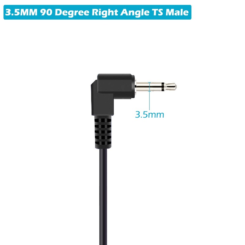 Fancasee 6 ft Replacement 3.5mm 90 Degree Right Angle Male