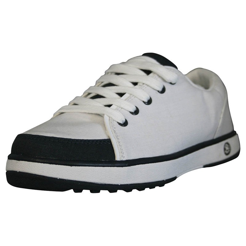 DAWGS Zapatillas Cruzadas para Caminar, Blanco/Azul Marino, 7 M US
