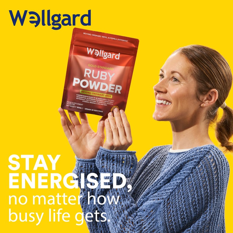 Wellgard Super Reds Powder, Ruby Powder, Vitamins, Minerals, Fruits, Botanicals,