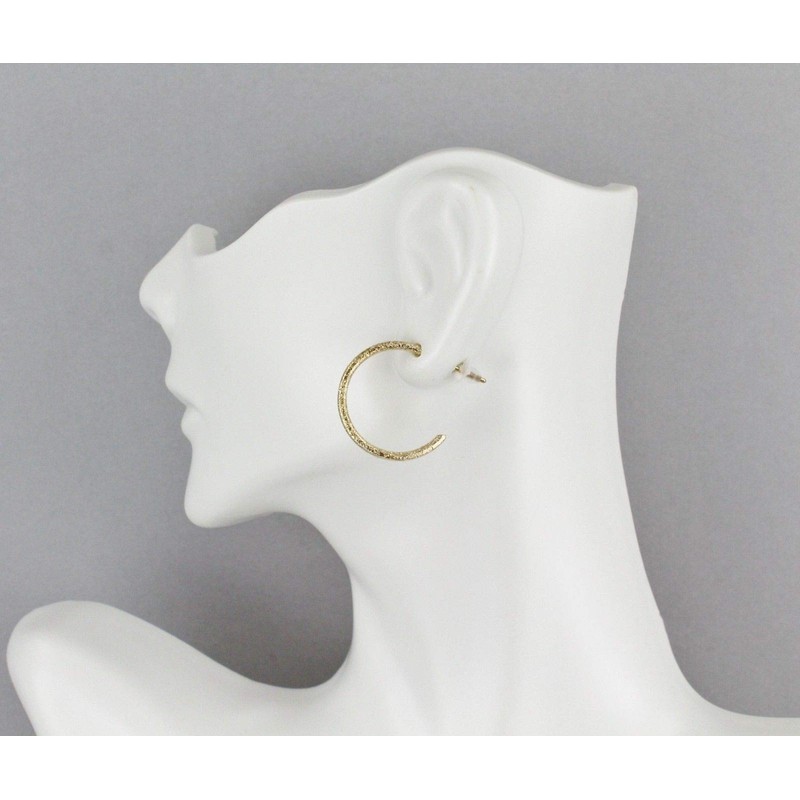 Gold hoop earrings 6 pair post stud small hoops earrings