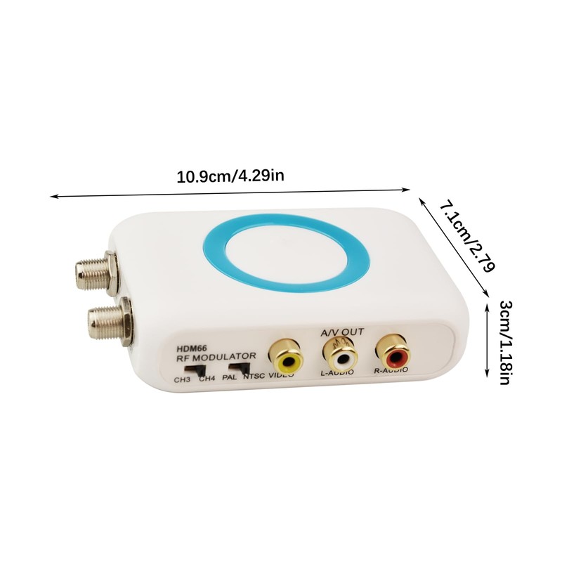 HDM66 HD Modulator, HDMI RF Modulator Support PAL/NTSC Format Output
