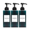 YACEYACE Large Shower Bottles with Pump, 22oz Set of 3