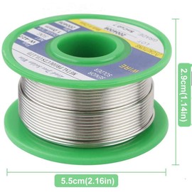 Lead Free Solder Wire, Sn99.3-Cu0.7 1.0mm 0.11lbs, Tin Lead Rosin core solder wire for electrical soldering, and DIY