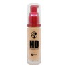 W7 HD Foundation - Oil-Free Liquid Foundation for Poreless, Matte