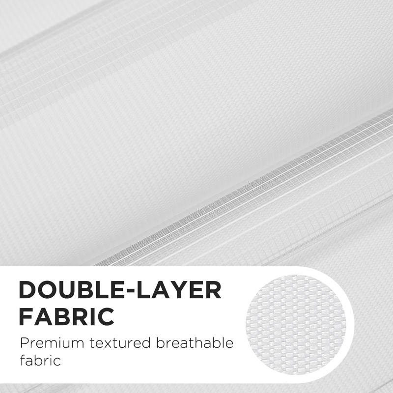 Joydeco Cordless Zebra Blinds for Windows, Dual Layer Light Control