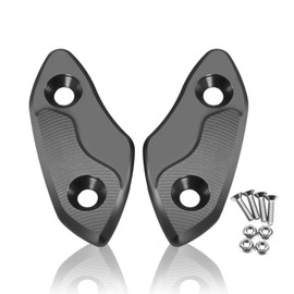 MFGZD Mirror Block Off Base Plates,2 PCS Titanium CNC Motorcycle Rearview Mirror Block Off Plate Compatible with RS660 2020-2024 | RSV4 1000Factory 2020-2024 | RSV4 2009-2020