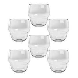 TarHong Stacking Bubble Tumbler, Premium Plastic, Indoor/Outdoor 14 Ounces, Set of 6, Cobalt Blue