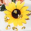 HADDIY Tiny Craft Bees,50 Pcs Small Plastic Resin Bumble Bee