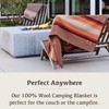 Chubbuck 100% Wool Blanket Camping (60" x 84") - Large