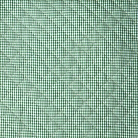 KIYOHARA TY51K-50 Quilted Fabric, Gingham, Small, Approximately 41.3 inches (105 cm) Width x 19.7 inches (50 cm) Cut GR Green