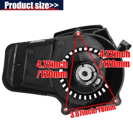 QAZAKY Pull Start Starter for 33cc 43cc 47cc 49cc 50cc 2-stroke Engine Mini Quad ATV Scooter Go Kart Chopper Pocket Bicycle Rocket Pit Dirt Bike Coolster SSR SX50 SYX Moto