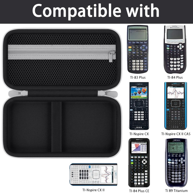 Baval Hard Calculator Carrying Case Compatible with Texas Instruments TI-84